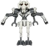 LEGO onderdeel General Grievous - Bent Legs, White Armor sw0515