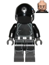 LEGO onderdeel Imperial Gunner (Open Mouth, Silver Imperial Logo) sw0520