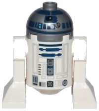 LEGO part Astromech Droid, R2-D2, Flat Silver Head, Lavender Dots and Small Receptor sw0527a