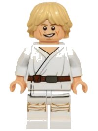 LEGO part Luke Skywalker (Tatooine, White Legs, Detailed Face Print) sw0551