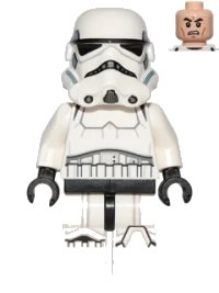LEGO part Imperial Stormtrooper - Printed Legs, Dark Blue Helmet Vents sw0585