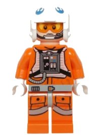 LEGO part Snowspeeder Pilot - White Helmet, Headset sw0597
