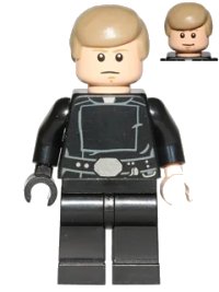 LEGO part Luke Skywalker - Jedi Master, Dark Tan Smooth Hair sw0635