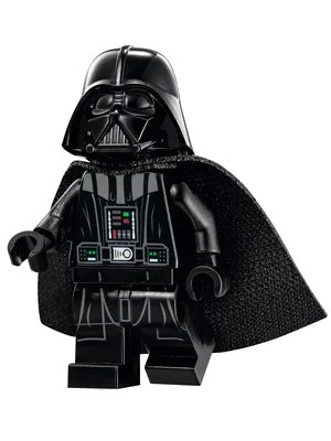 LEGO onderdeel Darth Vader (Type 2 Helmet, Spongy Cape) (sw0636b)