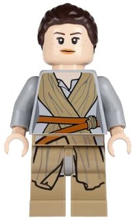 LEGO part Rey - Dark Tan Tied Robe sw0677
