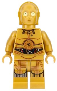 LEGO onderdeel C-3PO - Colorful Wires, Printed Legs sw0700