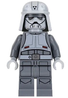 LEGO onderdeel Imperial Combat Driver - Gray Uniform (sw0702)