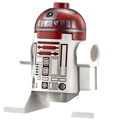 LEGO onderdeel Astromech Droid, R4-P17 - Silver Band Around Dome, Black Outline Rectangles (sw0706)