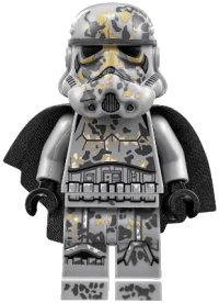LEGO onderdeel Mimban Stormtrooper - Male, Light Nougat Head, Scowl sw0927