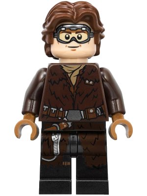 LEGO onderdeel Han Solo - Fur Coat and Goggles (sw0949)