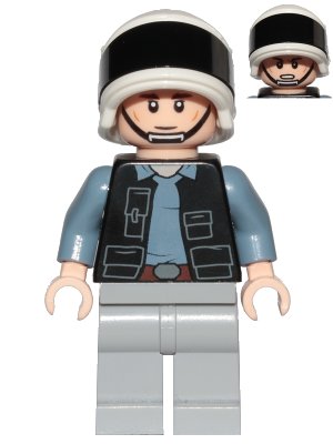 LEGO onderdeel Rebel Fleet Trooper - Vest with Pockets, Light Nougat Neck (sw0995)