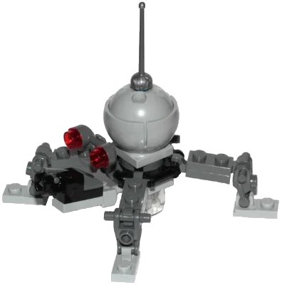LEGO onderdeel Dwarf Spider Droid - Light Bluish Gray Dome, Mini Blaster / Shooter (sw1030)