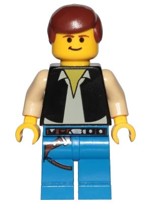 LEGO onderdeel Han Solo, Blue Legs (20th Anniversary Torso) (sw1032)