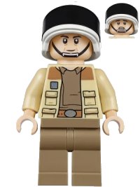 LEGO part Captain Antilles (Dark Tan Shirt) sw1035