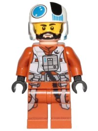 LEGO part Temmin 'Snap' Wexley - Medium Nougat Lines Under Eyes and Chin sw1047