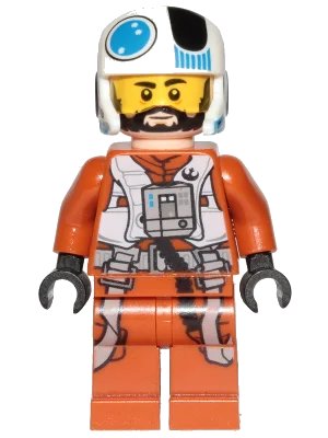 LEGO onderdeel Temmin 'Snap' Wexley - Medium Nougat Lines Under Eyes and Chin (sw1047)