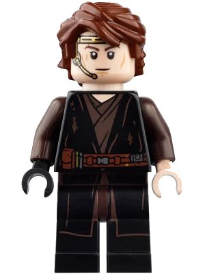 LEGO onderdeel Anakin Skywalker (Dirt Stains, Headset) (sw1095)