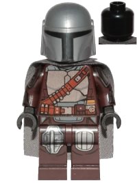 LEGO onderdeel The Mandalorian / Din Djarin / 'Mando' - Silver Beskar Armor, Cape sw1135