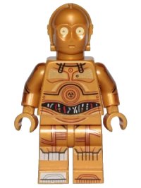 LEGO part C-3PO - Printed Legs, Toes and Arms sw1201