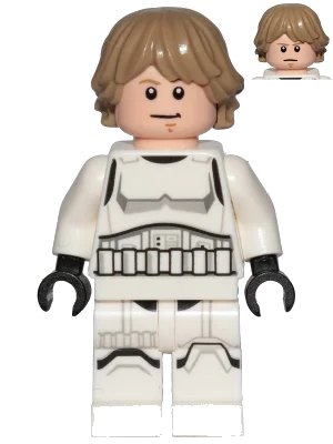 LEGO onderdeel Luke Skywalker - Stormtrooper Outfit, Printed Legs, Shoulder Belts (sw1203)