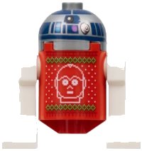 LEGO part Astromech Droid, R2-D2 - Holiday Sweater sw1241