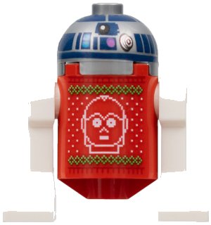 LEGO onderdeel Astromech Droid, R2-D2 - Holiday Sweater (sw1241)