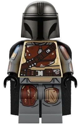 LEGO onderdeel The Mandalorian / Din Djarin / 'Mando' - Brown Durasteel Armor, Printed Arms (sw1242)