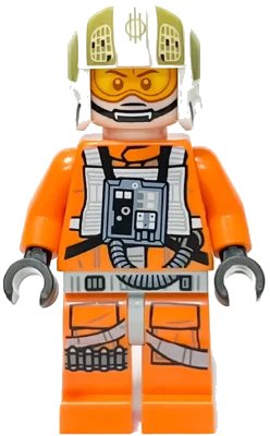 LEGO onderdeel Rebel Pilot Y-wing (Jon 'Dutch' Vander, Gold Leader) - Printed Legs (sw1279)