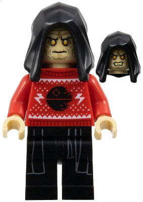 LEGO onderdeel Emperor Palpatine - Holiday Sweater (sw1297)