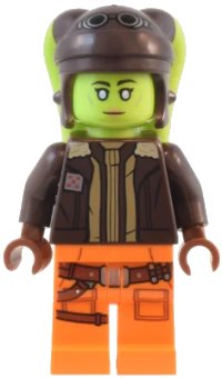 LEGO onderdeel Hera Syndulla - Dark Brown Arms sw1311