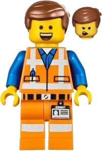 LEGO part Emmet - Wide Smile with Teeth and Tongue tlm072