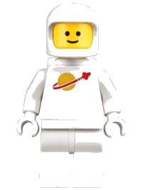 LEGO part Classic Space - White with Air Tanks and Updated Helmet (Third Reissue - Jenny) tlm110