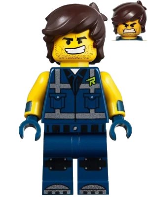 LEGO onderdeel Rex Dangervest - Smile, Teeth / Angry (tlm112)