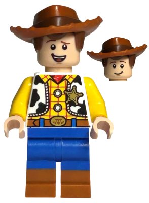 LEGO onderdeel Woody - Normal Legs, Minifigure Head, Open Mouth Smile (toy016)