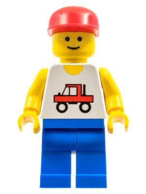 LEGO onderdeel Trucker - Blue Legs, Red Cap (trc003)