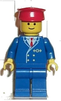 LEGO part Railway Employee 1, Blue Legs trn046