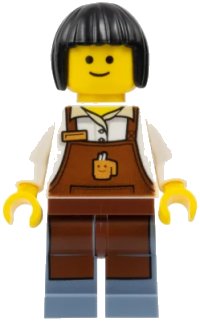 LEGO part Barista without Gray Shading at Sides twn270a