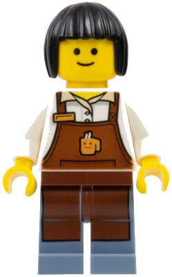 LEGO onderdeel Barista without Gray Shading at Sides (twn270a)