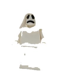 LEGO part Ghost with White Hood and White Lower Body Skirt twn392