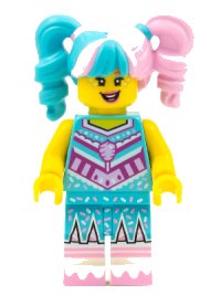 LEGO onderdeel Cotton Candy Cheerleader, Vidiyo Bandmates, Series 1 (Minifigure Only without Stand and Accessories) vid011