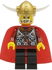 LEGO onderdeel Viking Warrior 5b, Viking King - Red Cape vik011