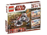 LEGO part Star Wars Bundle Pack, Super Pack 3 in 1 (Sets 8014, 8015, and 8091) 66341-1