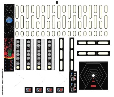 LEGO onderdeel Sticker Sheet for Set 10188 - (64169/4533401) (10188stk01)