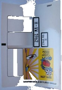 LEGO onderdeel Sticker Sheet for Set 10220, Sheet 1 - (94347/4614415) 10220stk01