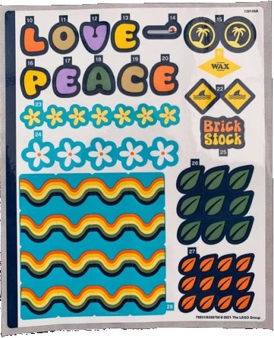 LEGO onderdeel Sticker Sheet for Set 10279, Sheet 2 - (79831/6359750) (10279stk02)