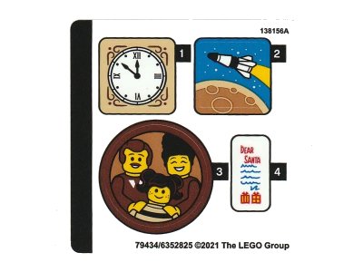 LEGO onderdeel Sticker Sheet for Set 10293 - (79434/6352825) (10293stk01)