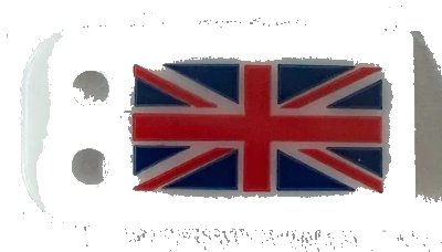 LEGO onderdeel Plastic Part for Set 10294 - Flag with United Kingdom Union Jack Pattern (10294pls01a)