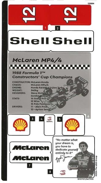 LEGO onderdeel Sticker Sheet for Set 10330 - (10107197/6477233) (10330stk01)