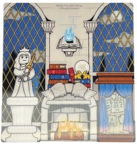 LEGO onderdeel Plastic 3D Backdrop with Ravenclaw Common Room Pattern 104683