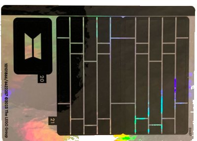 LEGO part Sticker Sheet for Set 21339, Sheet 3, Iridescent Mirrored - (10101866/6422257) (21339stk03)
